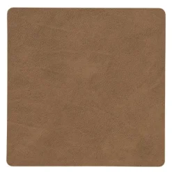 Square Nupo glassbrikke brun