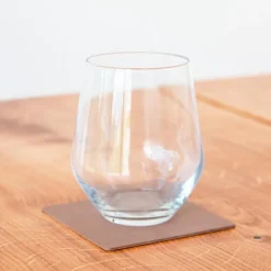 Square Nupo glassbrikke brun