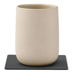 Square Nupo glassbrikke 10x10 cm antrasitt