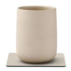 Square Nupo glassbrikke 10x10 cm oyster white