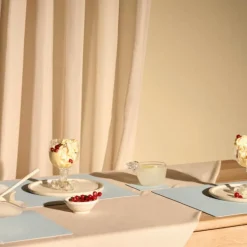 Square Nupo glassbrikke 10x10 cm soft sky