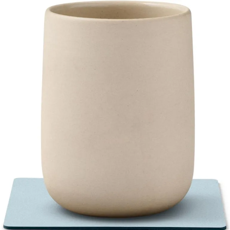 Square Nupo glassbrikke 10x10 cm soft sky