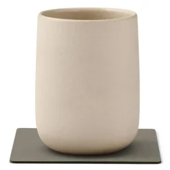 Square Nupo glassbrikke 10x10 cm flint grey