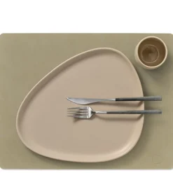 Square Nupo spisebrikke L 35x45 cm herbal dust