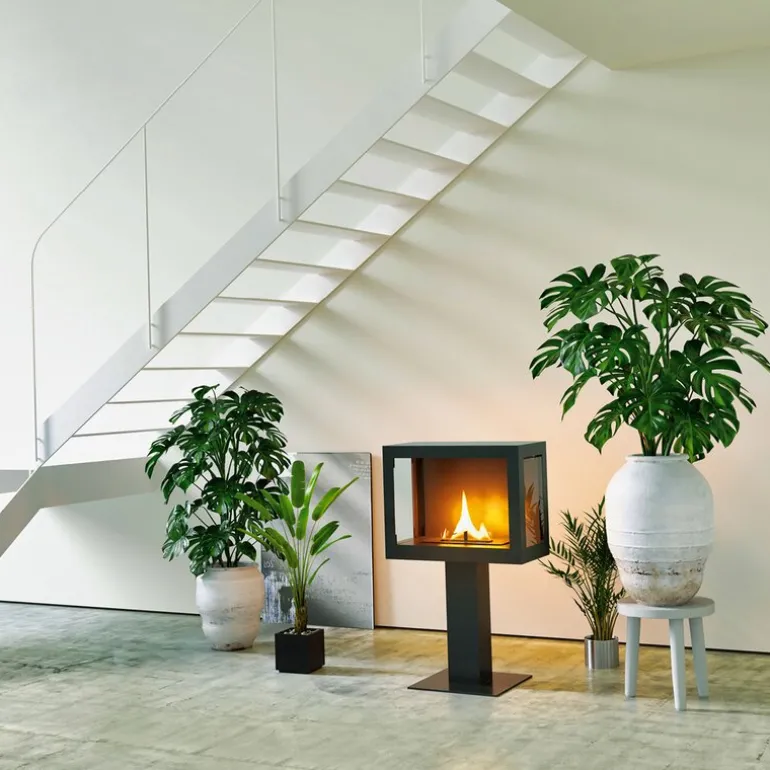 Stack frittstående peis 180 1L svart