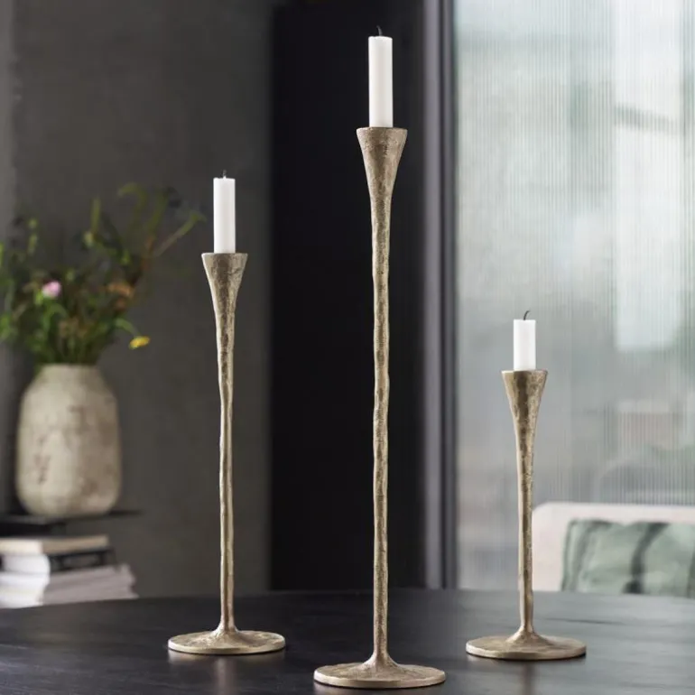 Stada lysestake antikk 52,5 cm messing