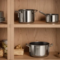 Stainless Steel kasserolle 1,1L keramisk Slip-Let® belegg