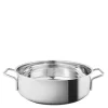Stainless Steel sautégryte 28 cm med 2 håndtak