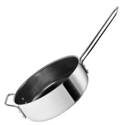 Stainless Steel sautépanne 24 cm keramisk Slip-Let® belegg