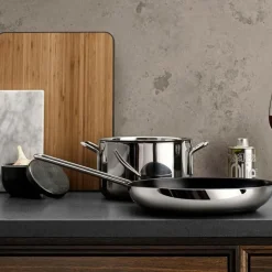 Stainless Steel stekepanne 32 cm Slip-Let® belegg