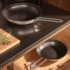 Stainless Steel stekepanne 28 cm Slip-Let® belegg