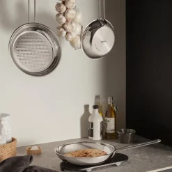 Stainless Steel stekepanne 24 cm honeycomb