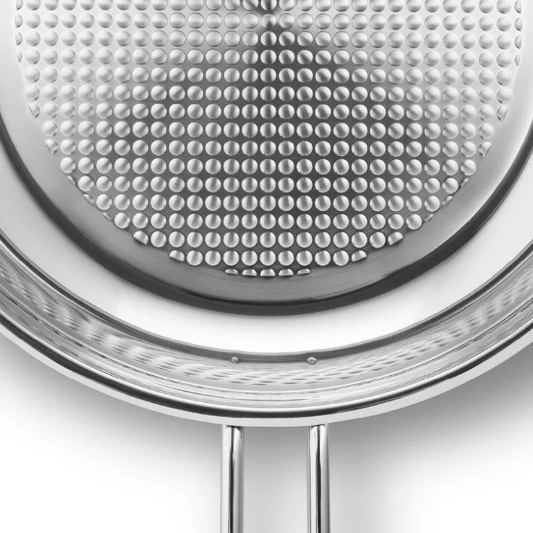 Stainless Steel stekepanne 24 cm honeycomb