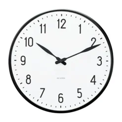 Station veggur 29 cm hvit/svart