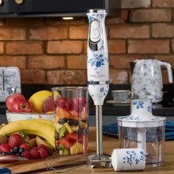 Stavmikser China Rose blå/hvit