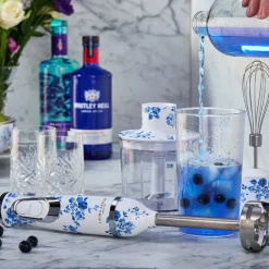 Stavmikser China Rose blå/hvit