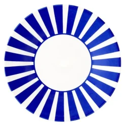 Steccato asjett bredstripet 18 cm koboltblå