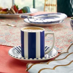 Steccato espressokopp & fat 9 cl koboltblå