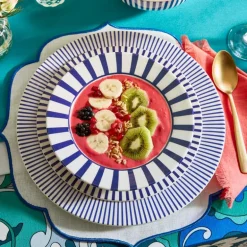 Steccato skål 19 cm koboltblå