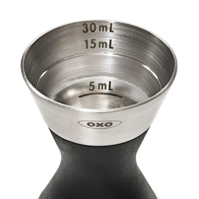 Steel dobbelt målebeger svart