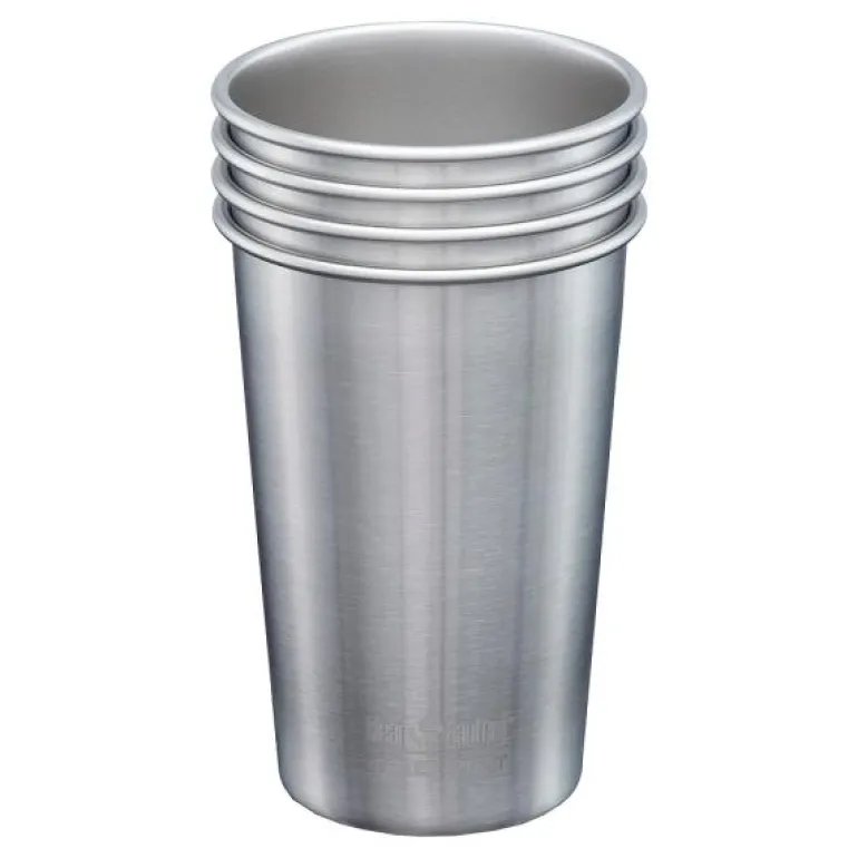 Steel Pint kopp 47 cl 4 stk børstet stål