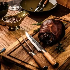 Stekegaffel 35 cm olive