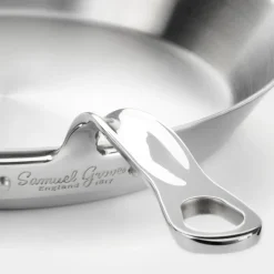 Stekepanne 30 cm rustfritt stål