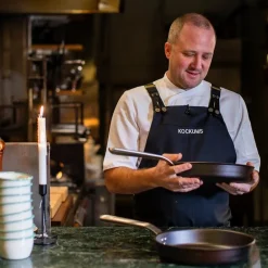 Stekepanne med ergonomisk håndtak 24 cm karbonstål