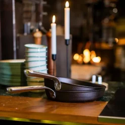 Stekepanne med ergonomisk håndtak 30 cm karbonstål