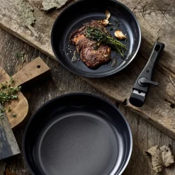 Stekepannesett avtakbart håndtak 24/28 cm aluminium/keramisk