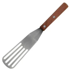 Stekespade perforert 28 cm rustfritt stål/tre