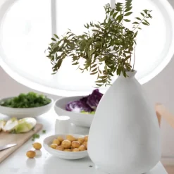 Stella krukke L 33x19 cm hvit