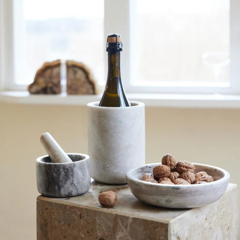 Sten morter 11 cm beige