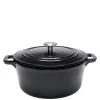 Stenfors støpejernsgryte rund 4,4L svart
