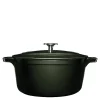 Stenfors støpejernsgryte rund 4,4L grønn