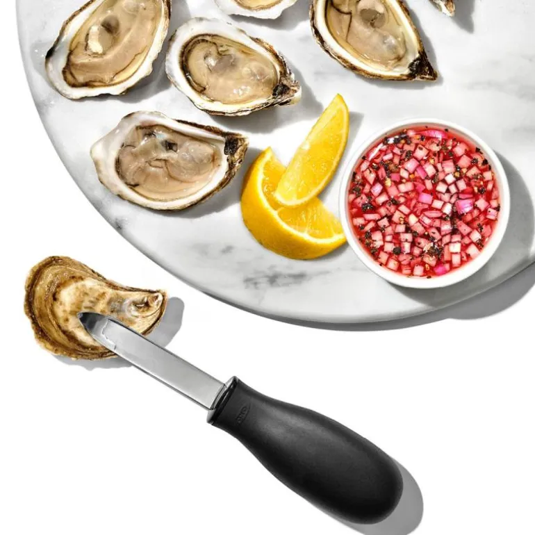 Østerskniv 17 cm svart