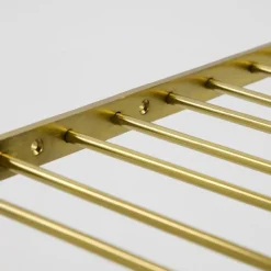 Stilio glass rack 40x30 cm antikk gullfinish