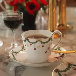 Stjerne Riflet Jul kopp m/skål 27 cl