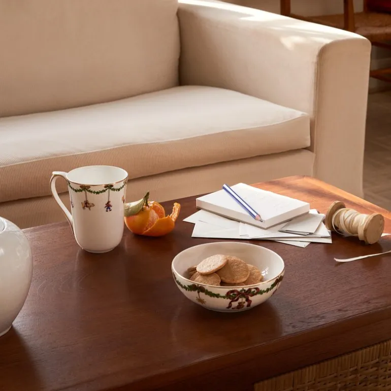 Stjerne Riflet Jul krus 36 cl 2 stk