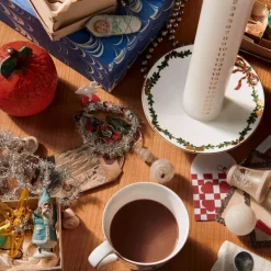 Stjerne Riflet Jul lysestake 15,5 cm