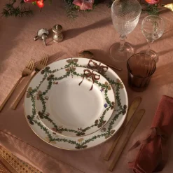 Stjerne Riflet Jul tallerken 21 cm