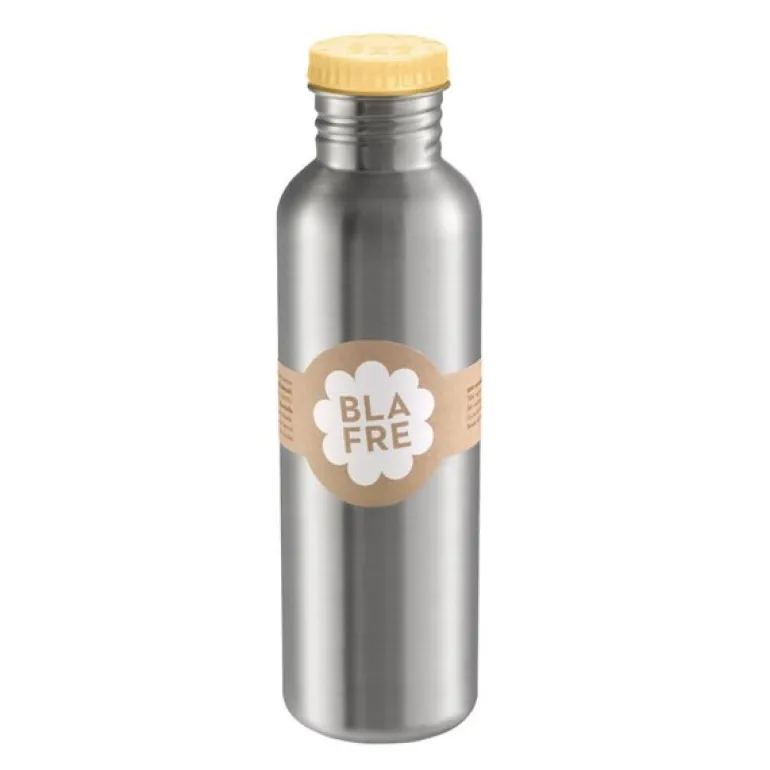 Stålflaske 750 ml lys gul