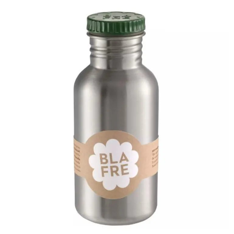 Stålflaske 500 ml mørkegrønn