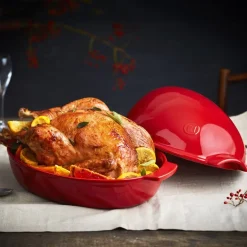 Stor roaster 41,5x27,5 cm 9L rød