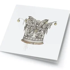 Store kunstkort brudekrone