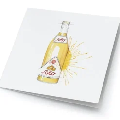 Store kunstkort soloflaske