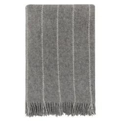 Storebjørn ullpledd 130x200 cm grå