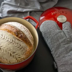 Støpejernsgryte 6,7L rød