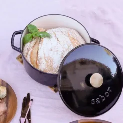 Støpejernsgryte 4,4L svart