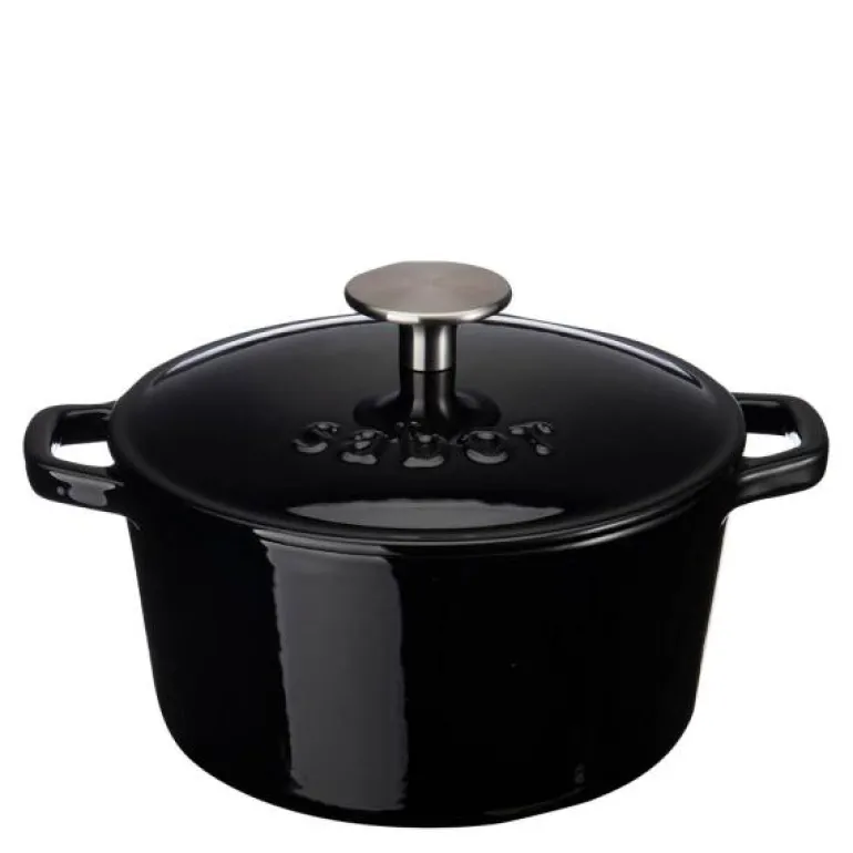 Støpejernsgryte 2L svart